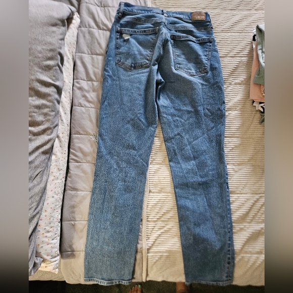 American Eagle Women's Blue Distressed Jeans Size 0 - Picture 11 of 16